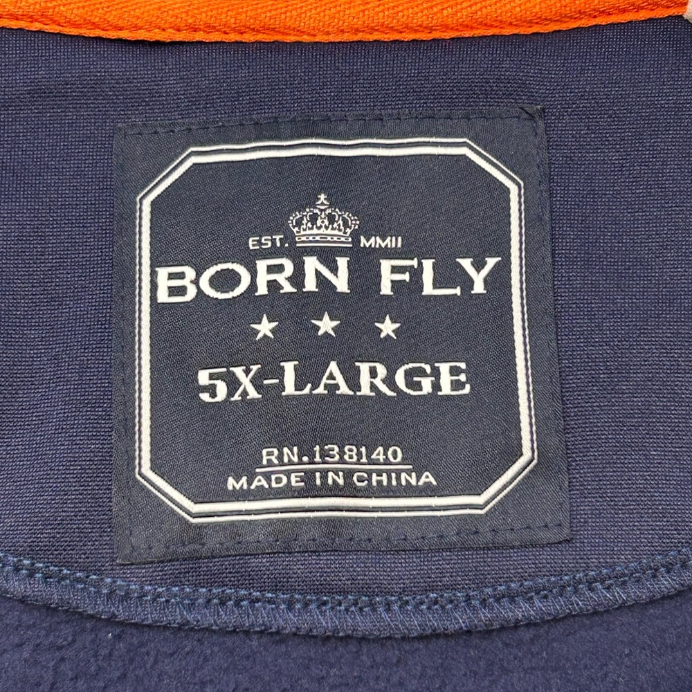 Born Fly Men's Colorblock Tricot Softshell Track Jacket 5XL Streetwear Big Tall - Picture 6 of 10
